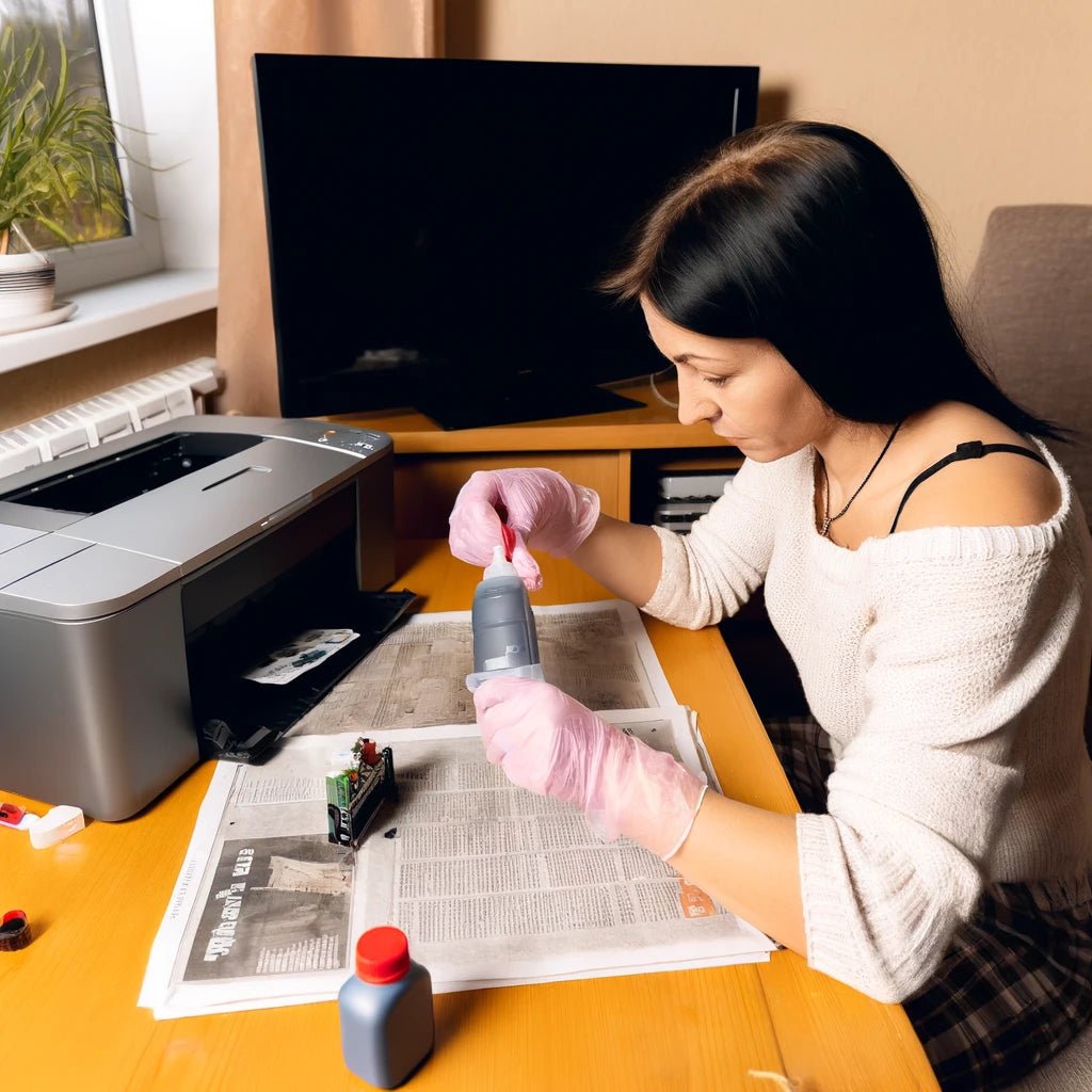 Q: What to Do If Ink Doesn't Soak into the Cartridge Properly A: Run the Print Head Cleaning Routine 3 Times