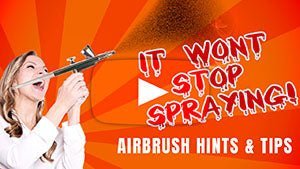 airbrush wont stop spraying