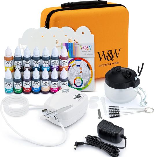 Airbrush Cake Decorating Kit – Maker Selection with 13 Colours