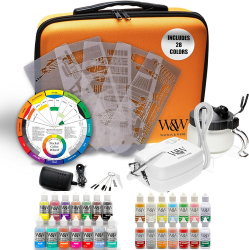Airbrush Cake Studio Collection with 25 Colours & 3 Cleaners