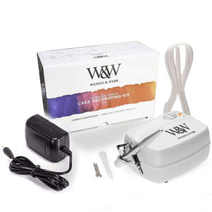 Watson & Webb Airbrush Cake Decorating Kit. Airbrush Kit & 13 Bottle Color Set