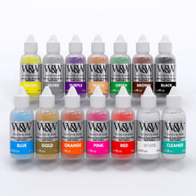 Load image into Gallery viewer, Watson &amp; Webb Essentials Selection - 17pcs Cake Airbrush Decorating Kit - Inc Professional 3 Speed Mains Powered Spray Gun, 13 Vibrant Colours, and Tools - for Food, Cakes, Cookies &amp; Baking