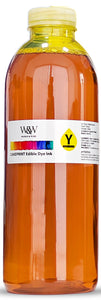 yellow 1 Litre edible ink compatible with Canon printers