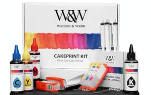 Watson & Webb Edible Ink Cartridge Set (5-Pack), Compatible with TS705A - Includes wafer paper, refill cartridges